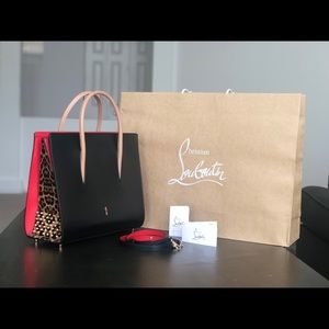 AUTHENTIC Large Christian Louboutin Black Paloma